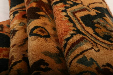 Bakhtiar Orange Hand Knotted 37 X 49  Area Rug 100-26954 Image 3
