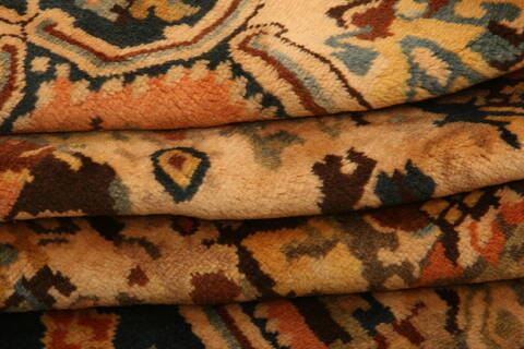 Bakhtiar Orange Hand Knotted 37 X 49  Area Rug 100-26954 Image 5