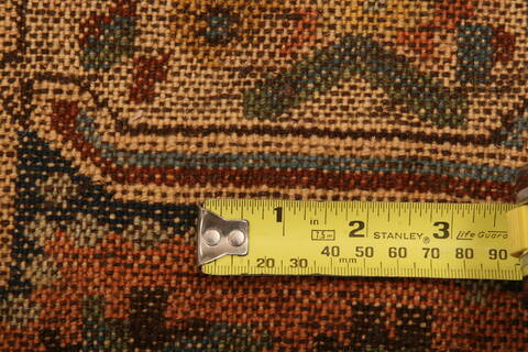 Bakhtiar Orange Hand Knotted 37 X 49  Area Rug 100-26954 Image 6