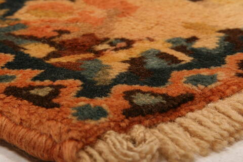 Bakhtiar Orange Hand Knotted 37 X 49  Area Rug 100-26954 Image 8