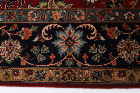 Sarouk Green Hand Knotted 511 X 810  Area Rug 250-26955 Image 4