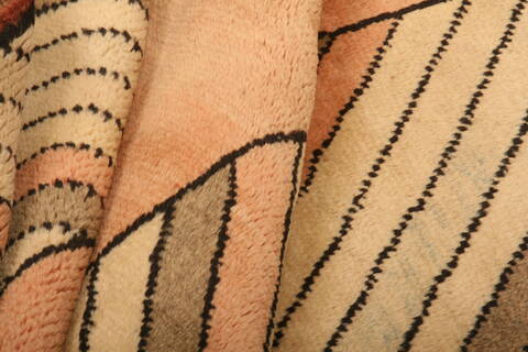 Gabbeh Orange Hand Knotted 33 X 48  Area Rug 100-26957 Image 3