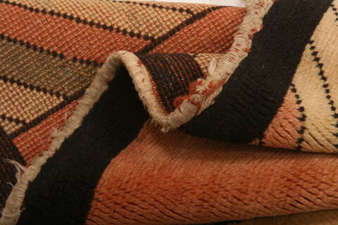 Gabbeh Orange Hand Knotted 33 X 48  Area Rug 100-26957 Image 4