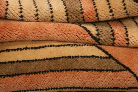 Gabbeh Orange Hand Knotted 33 X 48  Area Rug 100-26957 Image 5