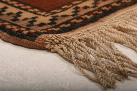 Kazak Brown Hand Knotted 39 X 510  Area Rug 100-26972 Image 8