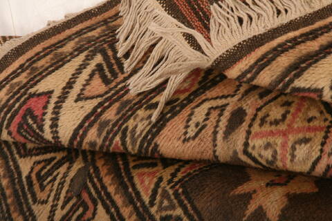 Kazak Beige Runner Hand Knotted 35 X 65  Area Rug 100-26980 Image 4