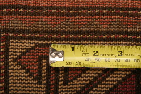 Kazak Beige Runner Hand Knotted 35 X 65  Area Rug 100-26980 Image 6