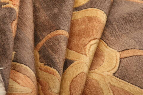 Nepal Yellow Hand Knotted 49 X 70  Area Rug 100-26985 Image 3