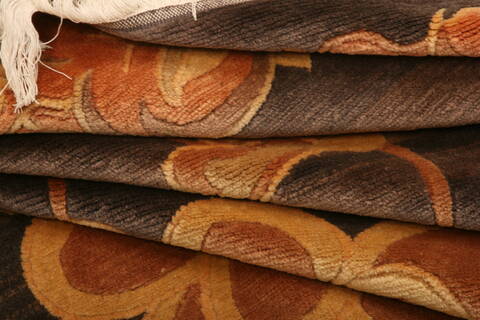 Nepal Yellow Hand Knotted 49 X 70  Area Rug 100-26985 Image 5