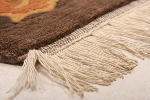 Nepal Yellow Hand Knotted 49 X 70  Area Rug 100-26985 Image 9