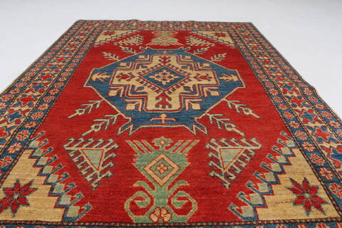 Kazak Red Hand Knotted 42 X 66  Area Rug 250-27012 Image 3