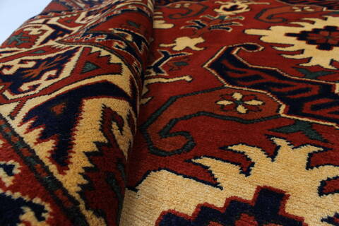 Kazak Red Hand Knotted 51 X 67  Area Rug 250-27013 Image 10