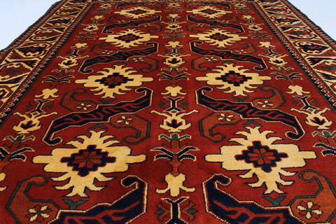 Kazak Red Hand Knotted 51 X 67  Area Rug 250-27013 Image 3