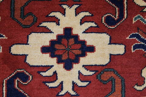 Kazak Red Hand Knotted 51 X 67  Area Rug 250-27013 Image 8