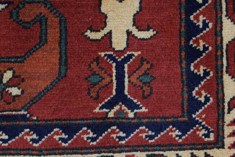 Kazak Red Hand Knotted 51 X 67  Area Rug 250-27013 Image 9