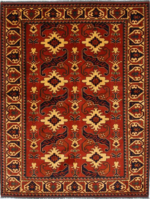 Kazak Red Hand Knotted 51 X 67  Area Rug 250-27013 Image 0