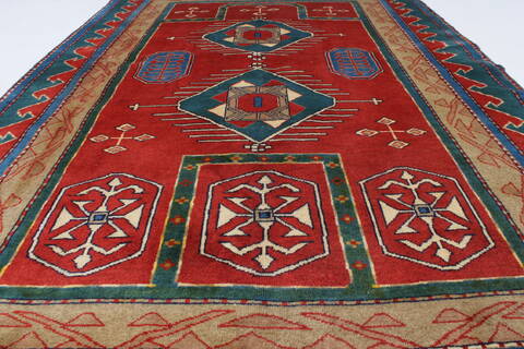 Yalameh Blue Hand Knotted 45 X 67  Area Rug 250-27017 Image 3