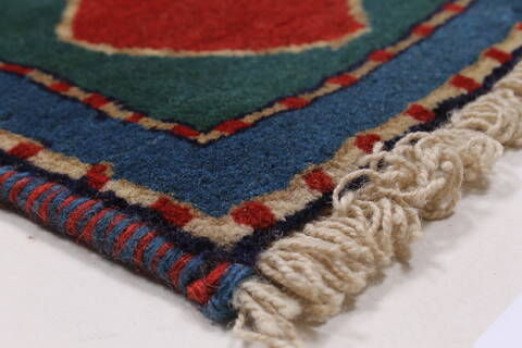 Yalameh Blue Hand Knotted 45 X 67  Area Rug 250-27017 Image 9