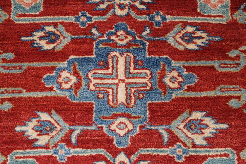 Kazak Red Hand Knotted 311 X 66  Area Rug 250-27022 Image 6