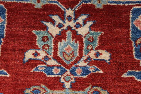 Kazak Red Hand Knotted 311 X 66  Area Rug 250-27022 Image 9