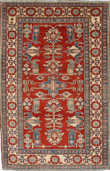 Kazak Red Hand Knotted 311 X 66  Area Rug 250-27022 Image 0