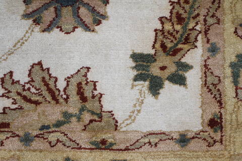 Chobi Beige Hand Knotted 54 X 74  Area Rug 250-27023 Image 11