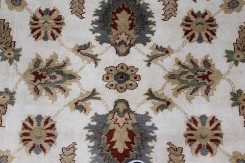 Chobi Beige Hand Knotted 54 X 74  Area Rug 250-27023 Image 6