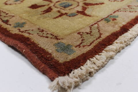 Chobi Beige Hand Knotted 54 X 74  Area Rug 250-27023 Image 8