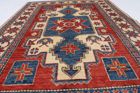 Kazak Red Hand Knotted 42 X 64  Area Rug 250-27024 Image 4