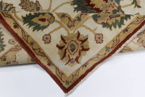 Chobi Beige Hand Knotted 55 X 77  Area Rug 250-27027 Image 2