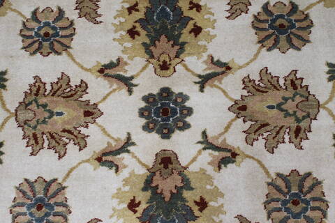 Chobi Beige Hand Knotted 55 X 77  Area Rug 250-27027 Image 6