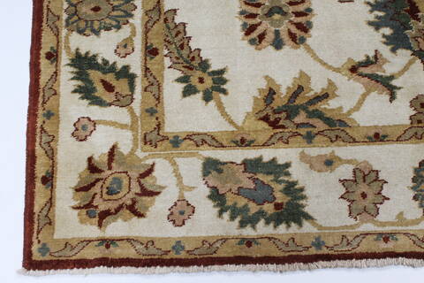 Chobi Beige Hand Knotted 55 X 77  Area Rug 250-27027 Image 7