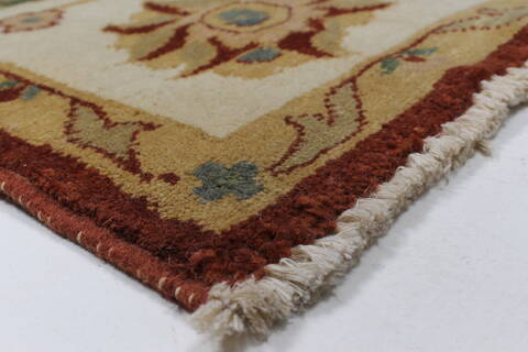 Chobi Beige Hand Knotted 55 X 77  Area Rug 250-27027 Image 8