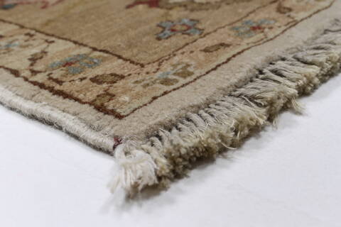 Chobi Beige Hand Knotted 411 X 73  Area Rug 250-27039 Image 10