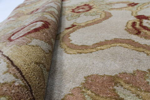 Chobi Beige Hand Knotted 50 X 71  Area Rug 250-27041 Image 2