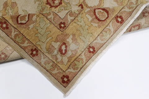 Chobi Beige Hand Knotted 50 X 71  Area Rug 250-27041 Image 3