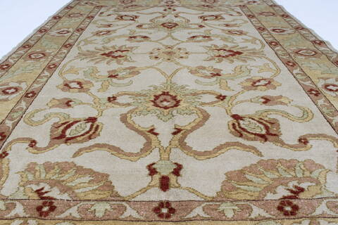 Chobi Beige Hand Knotted 50 X 71  Area Rug 250-27041 Image 5