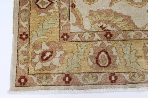 Chobi Beige Hand Knotted 50 X 71  Area Rug 250-27041 Image 8