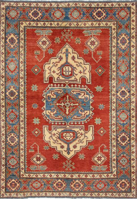 Kazak Red Hand Knotted 44 X 63  Area Rug 250-27049 Image 0