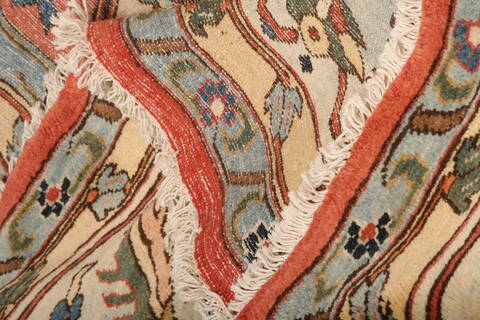 Karajeh Red Hand Knotted 142 X 187  Area Rug 100-27056 Image 4