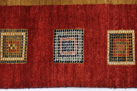 Gabbeh Beige Hand Knotted 50 X 69  Area Rug 250-27086 Image 5