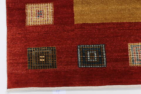 Gabbeh Beige Hand Knotted 50 X 69  Area Rug 250-27086 Image 7