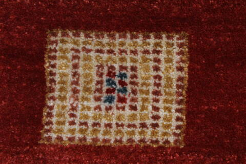 Gabbeh Beige Hand Knotted 50 X 69  Area Rug 250-27086 Image 9