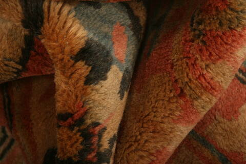 Mahal Beige Hand Knotted 134 X 197  Area Rug 100-27104 Image 2