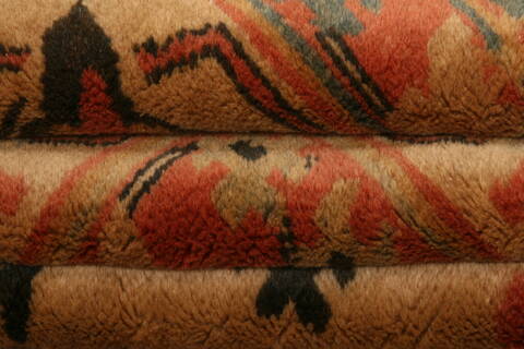 Mahal Beige Hand Knotted 134 X 197  Area Rug 100-27104 Image 5