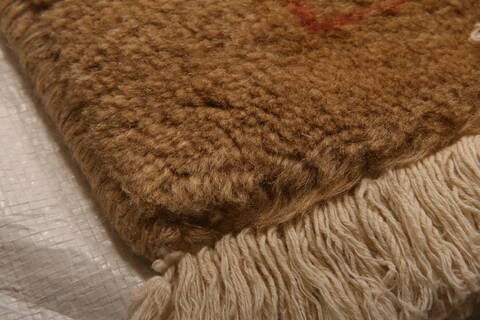 Mahal Beige Hand Knotted 134 X 197  Area Rug 100-27104 Image 8
