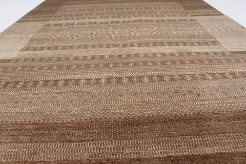 Gabbeh Beige Hand Knotted 50 X 72  Area Rug 250-27106 Image 3