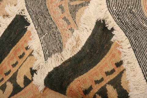 Mahal Beige Hand Knotted 134 X 162  Area Rug 100-27112 Image 3