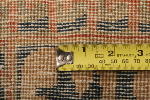 Mahal Beige Hand Knotted 134 X 162  Area Rug 100-27112 Image 6