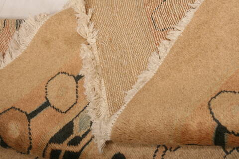 Mahal Beige Hand Knotted 132 X 205  Area Rug 100-27118 Image 3